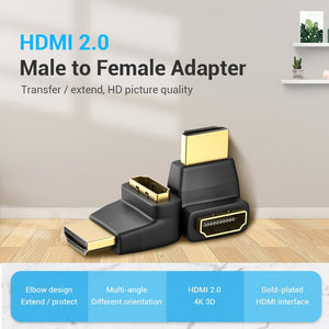 HDMI Adapter 270 90 Degree Right Angle