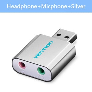 USB Audio Interface headphone Adapter